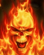 FlamInG HEAD skulL